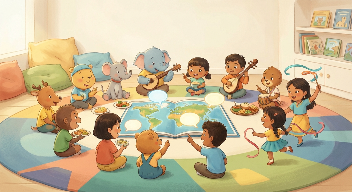Illustration for Talk, Listen, and Play: the World of Languages 🌍
