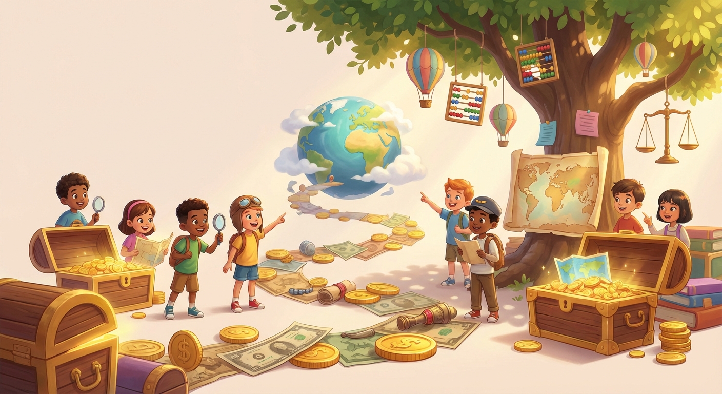 Illustration for The Amazing Journey of Money 🚀