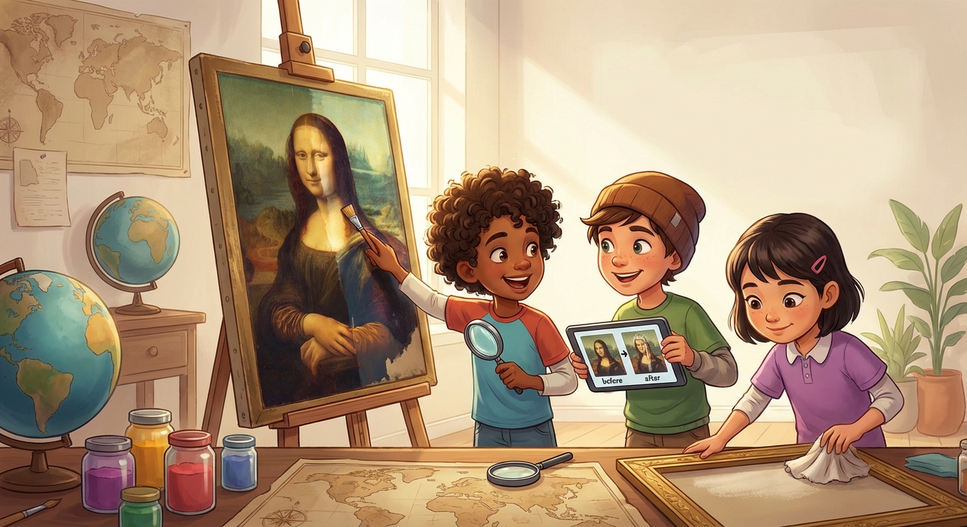 Illustration for 🎨 The Amazing World of Art Restoration