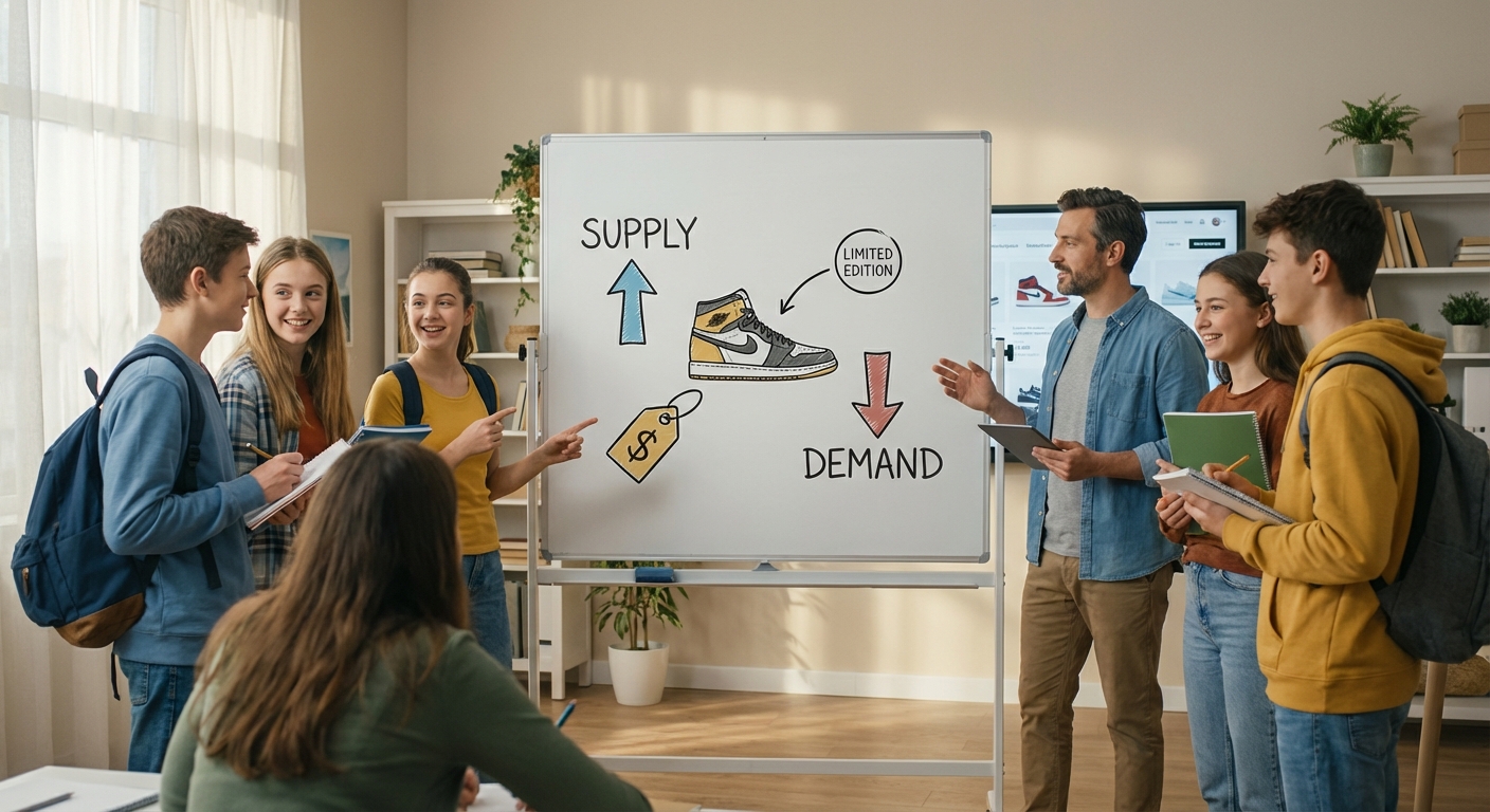 Illustration for The Basics of Supply and Demand: Why Your Favorite Sneakers Cost So Much
