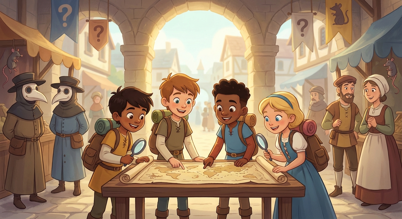 Illustration for The Black Death: A Medieval Mystery 🦠