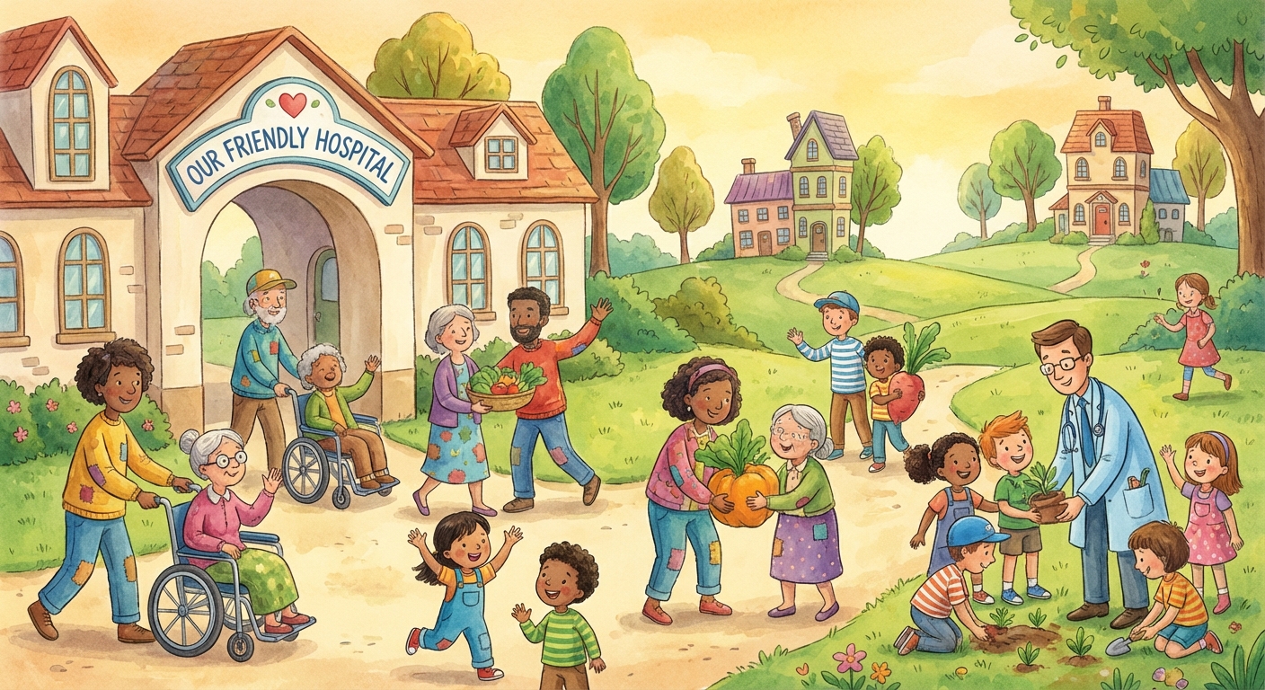 Illustration for 🏥 The Friendly Hospital in Our Community