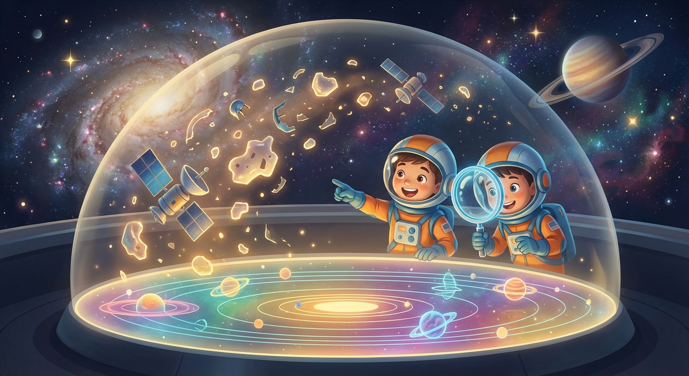 Illustration for 🚀 The Mystery of Space Debris