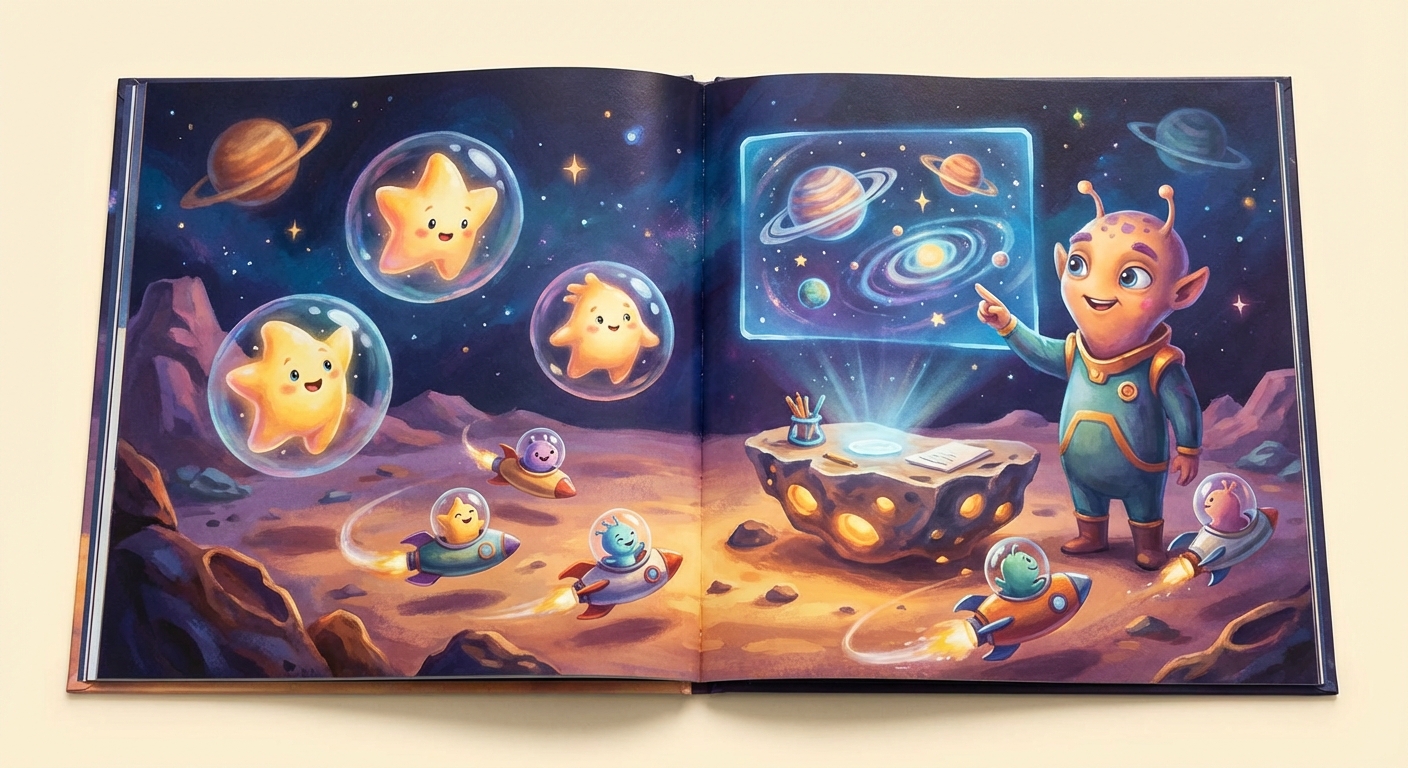 Illustration for 👽 Tiny Visitors from the Stars