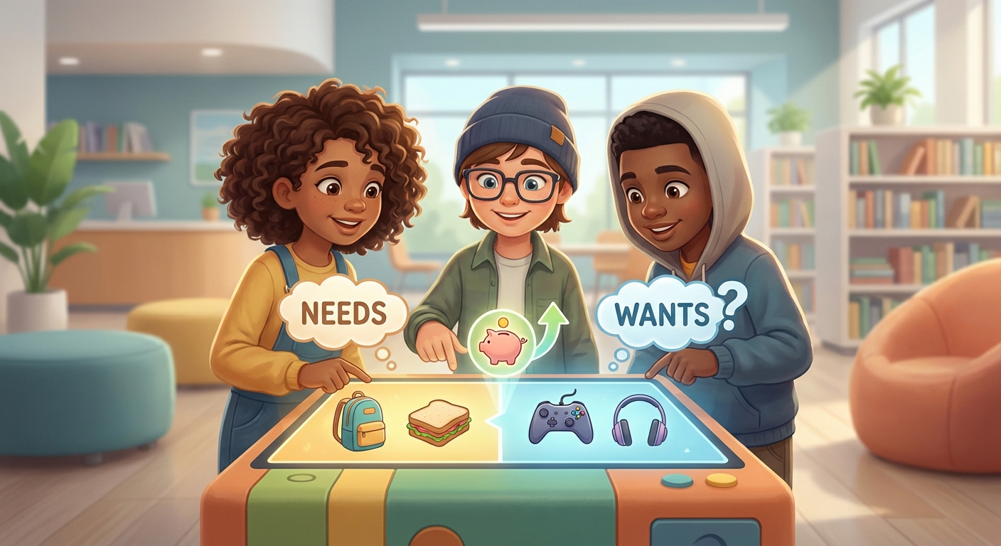 Illustration for Understanding Needs vs Wants: Smart Money Moves 📊