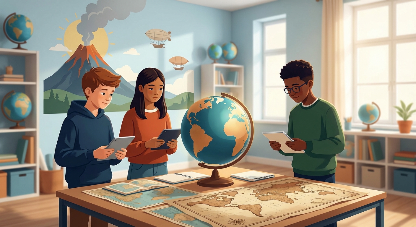 Illustration for 🌋 Volcanoes: Earth’s Fiery Mountains