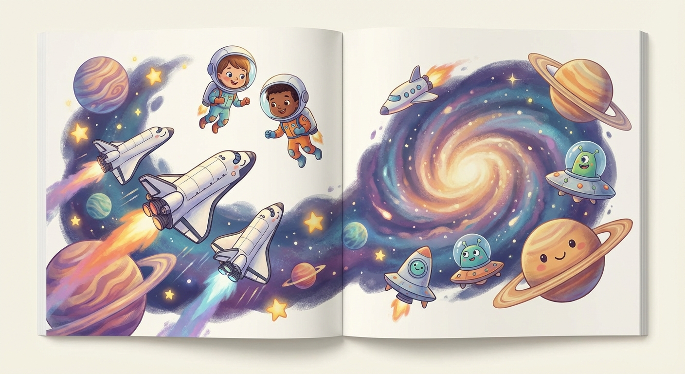 Illustration for 🚀 Zooming Up: Space Shuttles